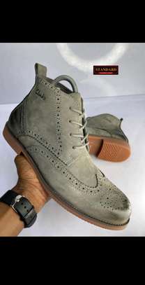 Grey Leather Boot image 3