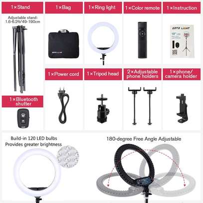 Ring Light 18 inch with Tripod Stand (2700-7000K) for Phone image 4