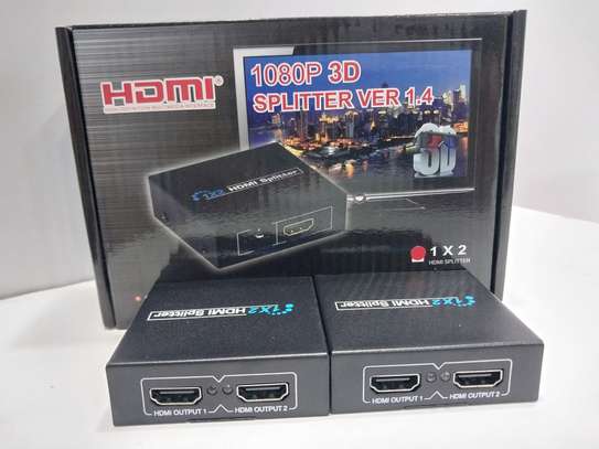 HDMI Spliter 2 Port Hdmi Splitter 3D 1x2 HDMI Switch + DC image 1