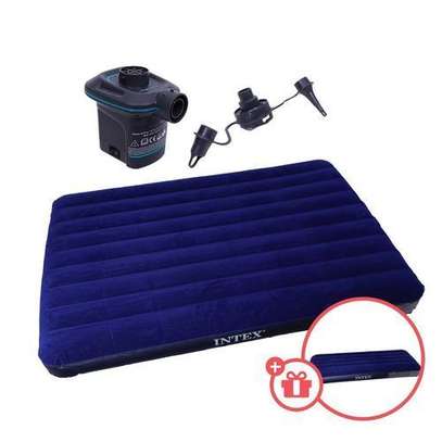 Intex Camping/ Indoor Inflatable Air Bed/ Mattress+ Electric Pump 3*6 image 1