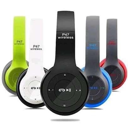 P47 Stereo wireless headphones phone with SD Card Slot image 3