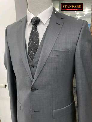 Dark grey woolen suit image 1