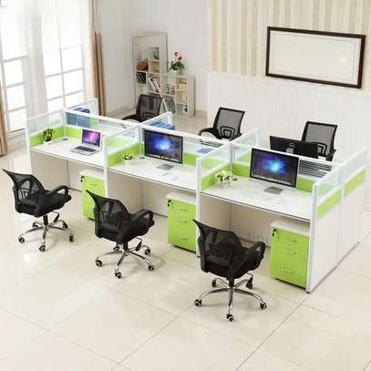 Office Desk: 2 Way Modern Modular Office Workstation image 4