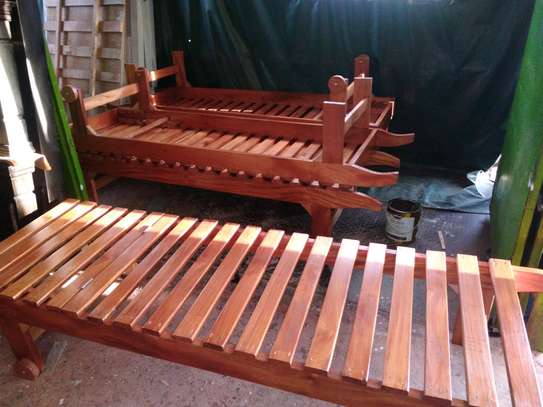 Wooden Swimming pool beds image 2