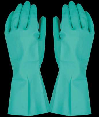 Green Nitrile Chemical Resistant Gloves image 8