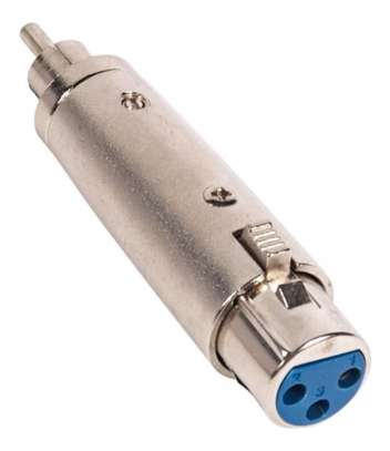 3 Pin XLR Female to RCA Male Audio Adapter image 1
