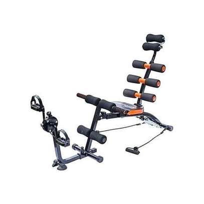 SIX PACK EXERCISE MACHINEwith pedal for cycling and can support upto 180kg image 1