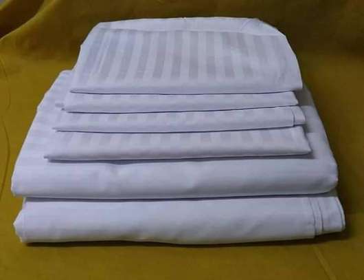 White stripped cotton duvets covers image 4