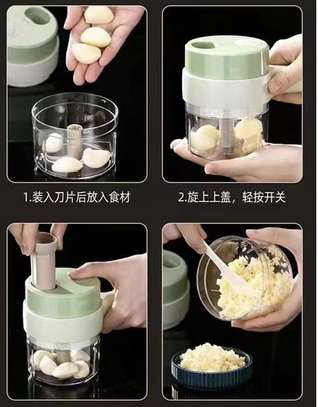 Rechargeable electric hand held hammer food chopper image 1