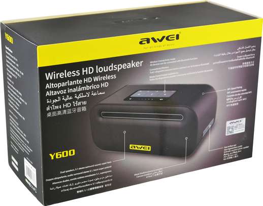 AWEI Y600 NFC Aluminium alloy metal portable mini wireless speaker CSR 4.1 bluetooth speakers support AUX image 3