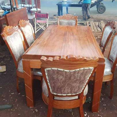 Custom-made Solid wood 6-seater  mahogany dining set image 3