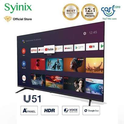 Syinix 55inch Smart UHD 4K Android Frameless Tv image 1