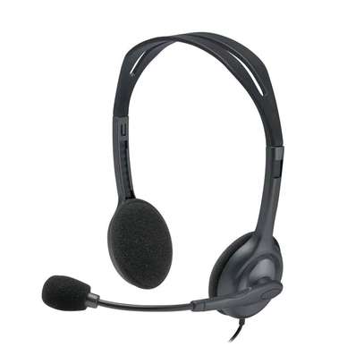 Logitech Stereo Headset H111 - Grey image 1