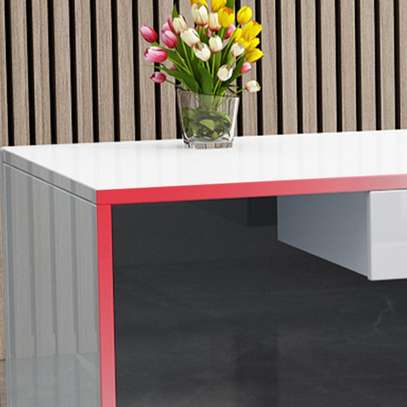 120cm White Reception Desk image 2