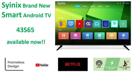 Syinix 43 inch 43S65 smart android frameless tv image 1