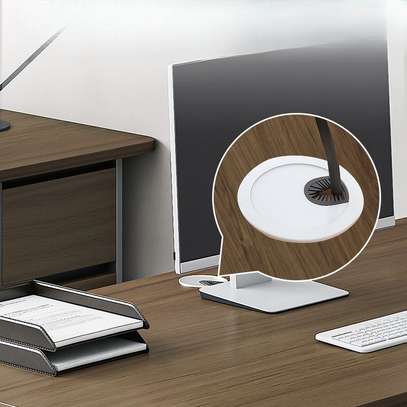 Office Desk: Minimalist Rectangular Lumber Boardroom Desk image 5