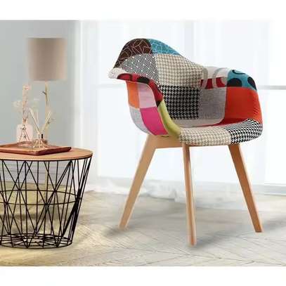 Multi-colored Armrest Chair image 11