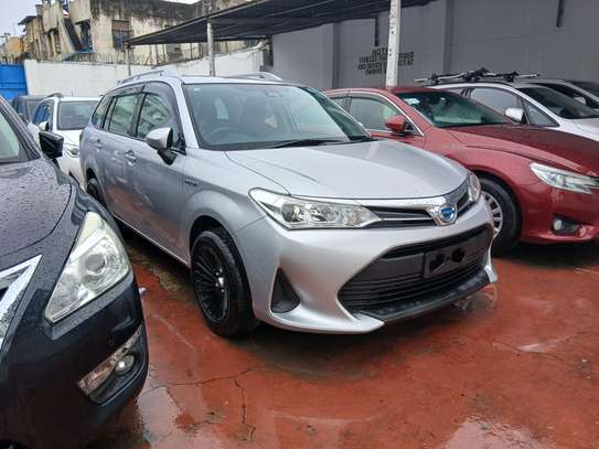 TOYOTA fielder 2018 Silver Hybrid image 3