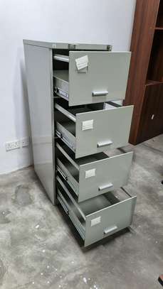 Office Cabinet: Four Lockers Heavy Metallic Cabinet image 3