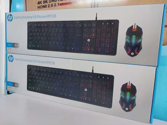 HP Gaming Keyboard And Mouse Kit KM558,Hp Wired Gaming Keybo image 3