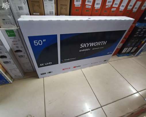Skyworth 50” FRAMELESS 4K ULTRA HD ANDROID TV-2021 image 1