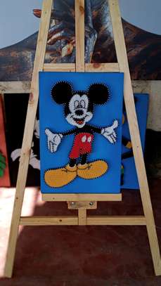 Mickey mouse string art image 1