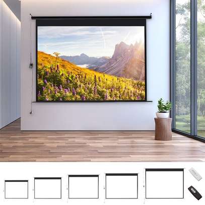 manual wall mount projector screen 84"by84" image 4