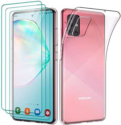 Clear TPU Soft Transparent case for Samsung A71 A51 A31 image 3