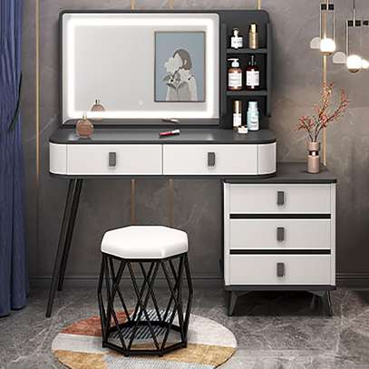 Dressing Table : Bedroom Vanity Dresser With  LED Light image 5