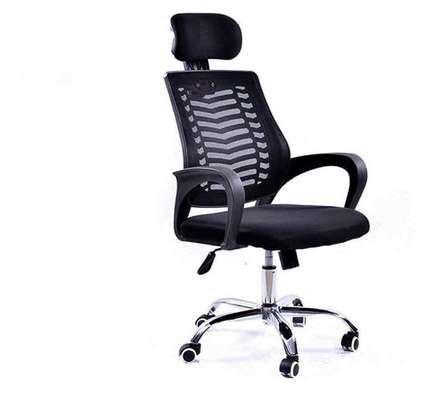 Elegant headrest office chair image 2