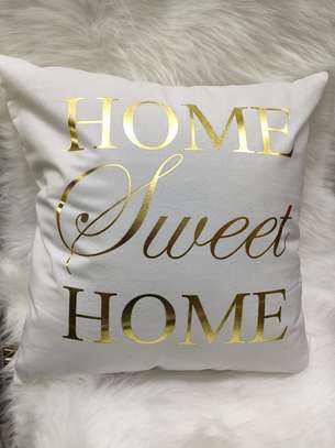 Gold print velvet throw pillow covers image 6