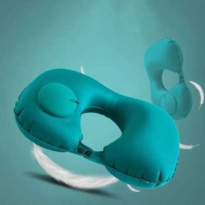 Press Inflatable Travel Neck Pillow image 4