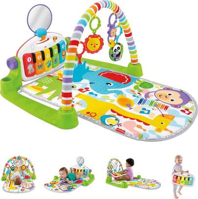 Baby Play Mat With Hanging Toys- Multicolored image 1