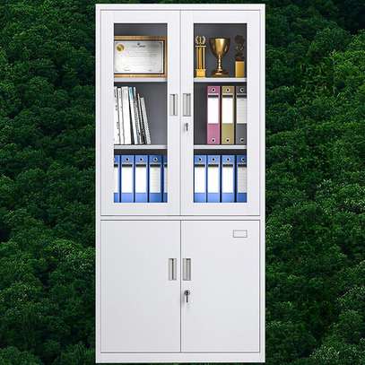 Office Cabinet : Clear Glass Office Storage Cabinet image 1