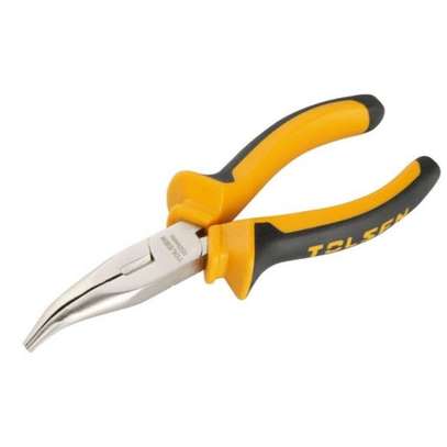 Bent Snip Needle Nose Pliers Wire Cutter Hand Tool, 160mm, 6” image 2