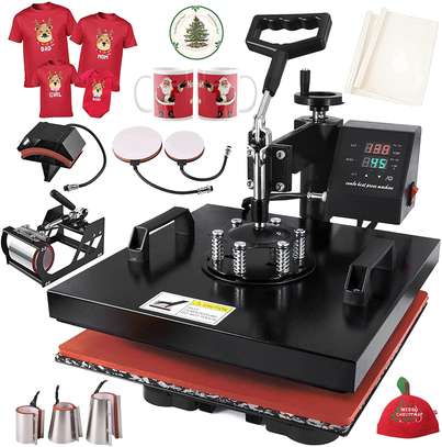 Heat Press 8 In 1 Single LCD Display Sublimation Printing image 1