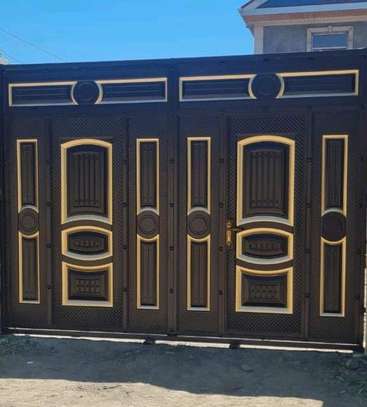 Elegant Black Iron Gate image 3