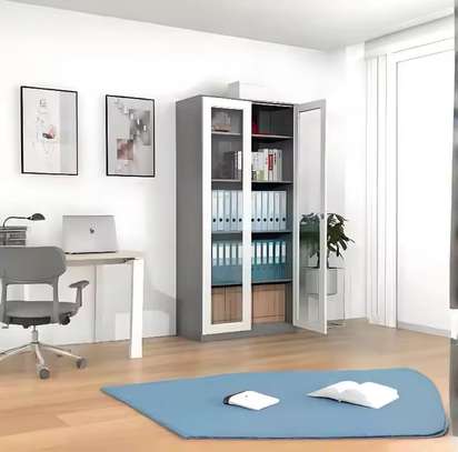 Glass Door Office Cabinet image 6