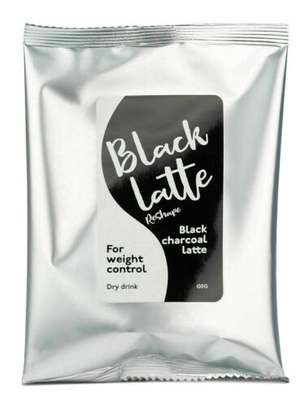 100% Black Latte Dry Drink Black Charcoal Latte image 3