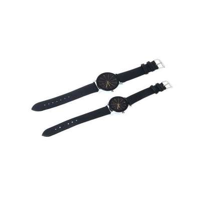Quartz Best Couple Watches Office Dial Leather Watch image 3