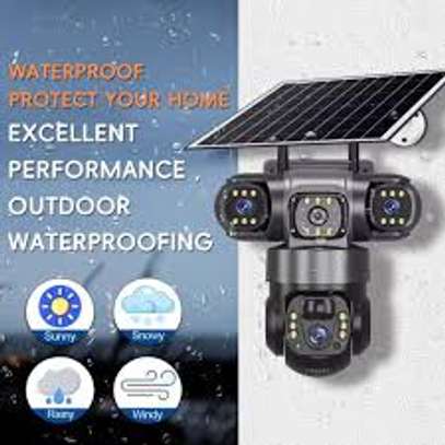 Triple Lens 4G/Wifi Solar Powered Wireless Security Camera. image 4