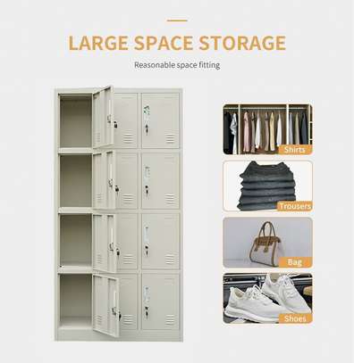 15-Door Personal Locker Cabinet –Durable Metal Storage image 5