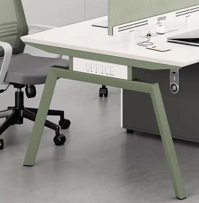 Office Desk: Modern Dual User Workstation image 3