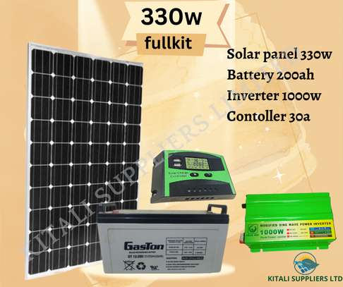 330w solar fullkit with gaston battery 200ah image 1