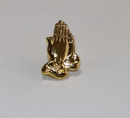 Prayerful Hands Lapel Pin Badge image 1