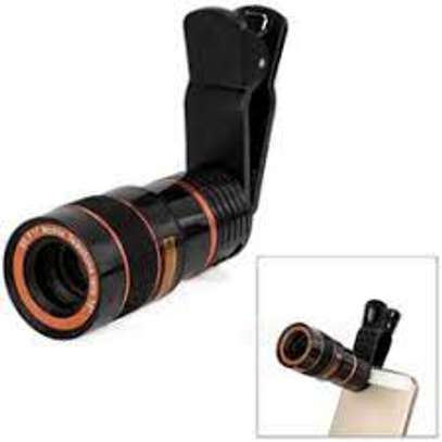 Dual Focus Monocular Macro Lens Lightweight and Portable Phone Zoom Lens Universal Telephoto Lens for iPhone Android Phones Tablets image 1