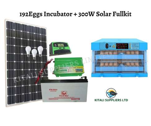 300w solar fullkit with + 192 eggs incubator image 1