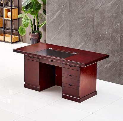Executive Luxury CEO Mahogany Office Desk image 12