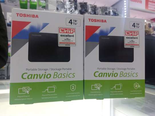 Toshiba Canvio 4TB USB3.2 (Gen1) compatible Portable HDD PC image 1