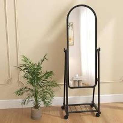 Black Metal Framed Home Dressing Mirror image 3